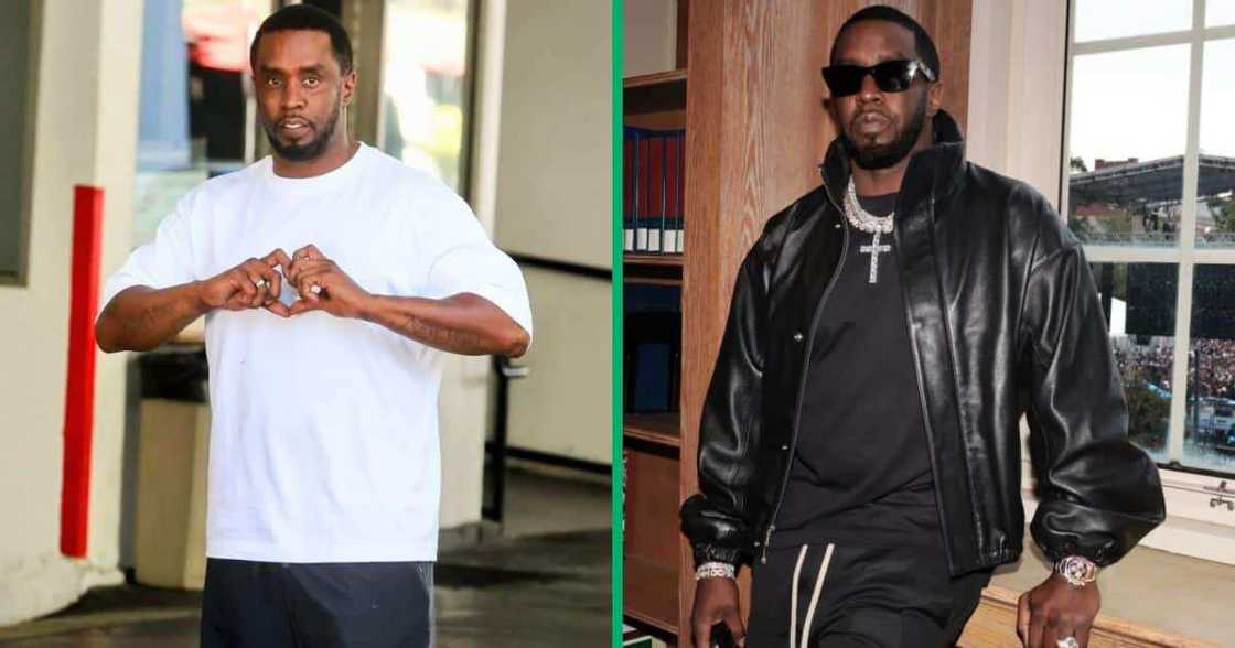 Rapper Diddy was dancing outside his Miami home. Rapper Diddy was dancing outside his Miami home.