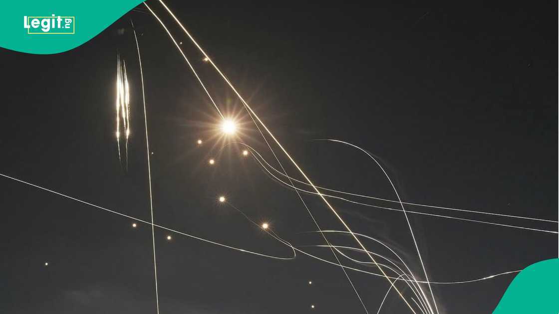 Iran retaliates with missile attacks on Israel. Iran retaliates with missile attacks on Israel.