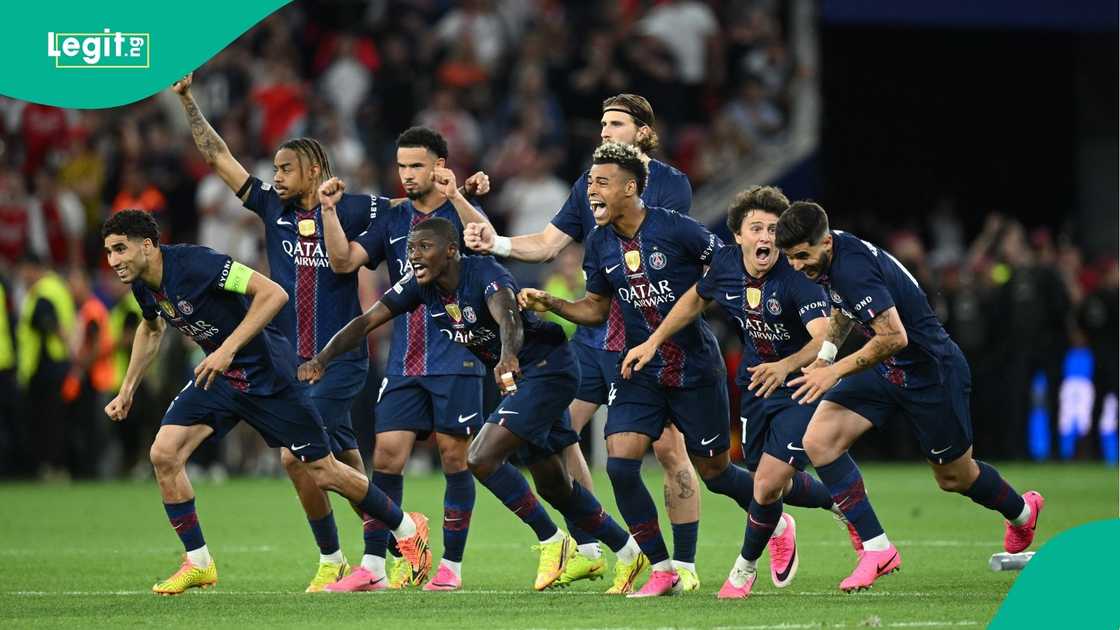 PSG, Gabriel, Arsenal, UEFA, Champions League, Puskas Arena, Budapest.
