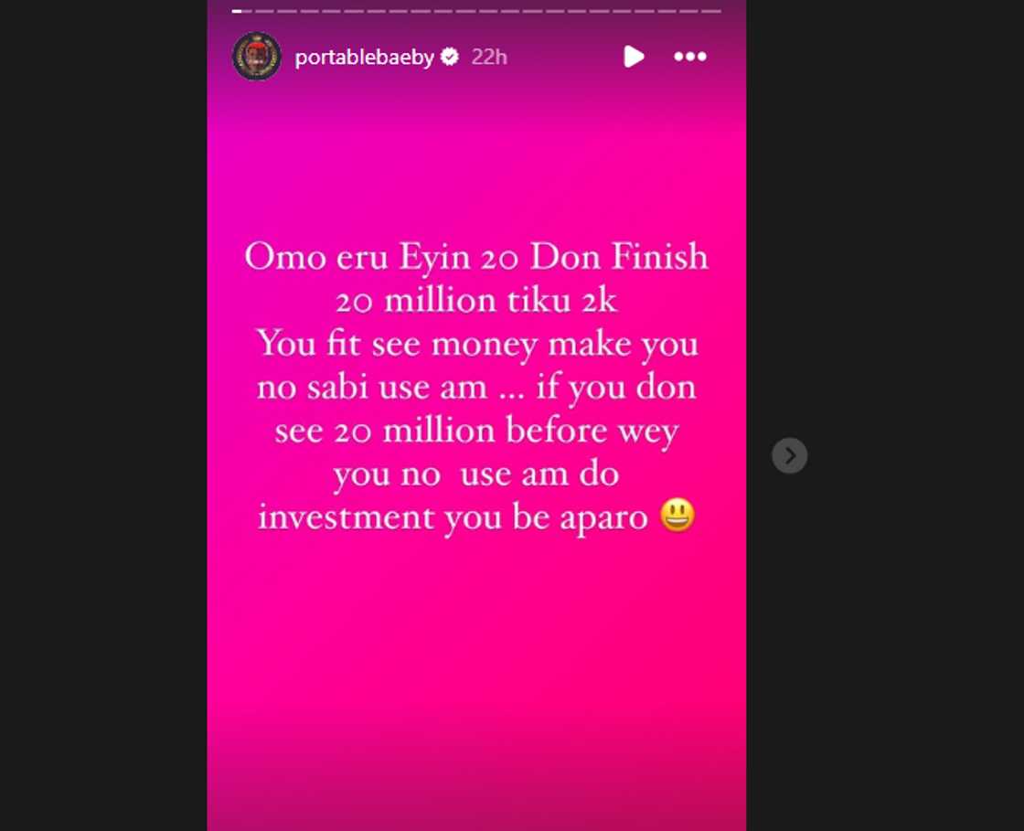 Portable reacts to GOE squandering N20m. Portable reacts to GOE squandering N20m.