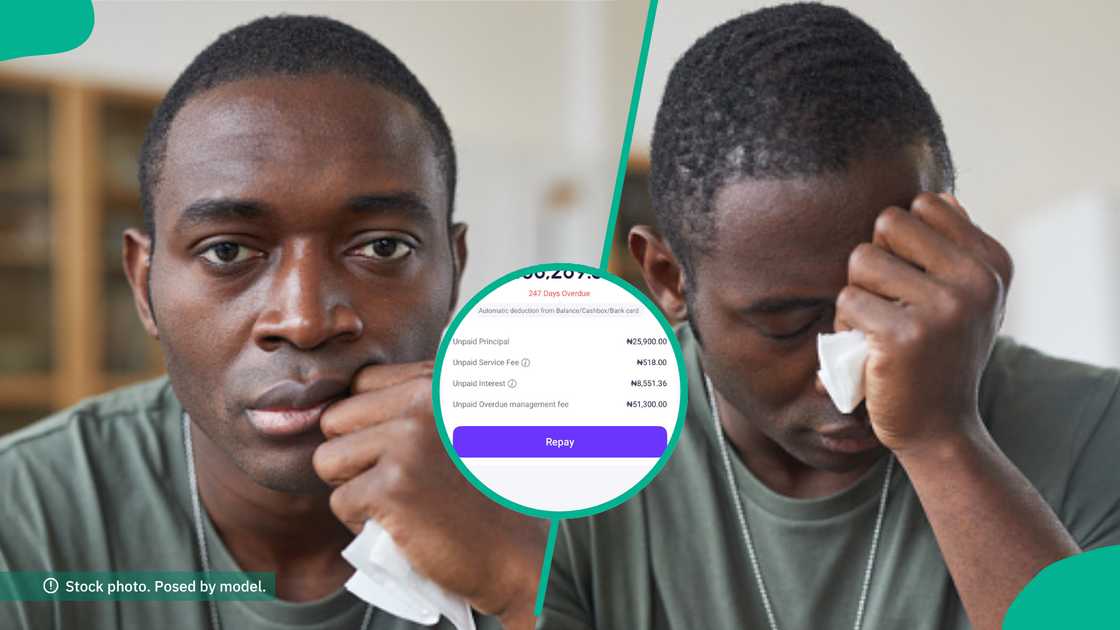 Man cries out, shows how much he now owes loan app more than 247 days after he borrowed N20k
