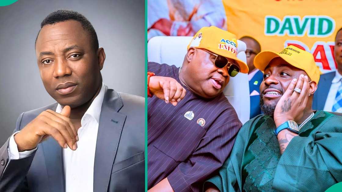 Omoyele Sowore speaks out after his clash with Davido over Osun Governor Ademola Adeleke Omoyele Sowore speaks out after his clash with Davido over Osun Governor Ademola Adeleke
