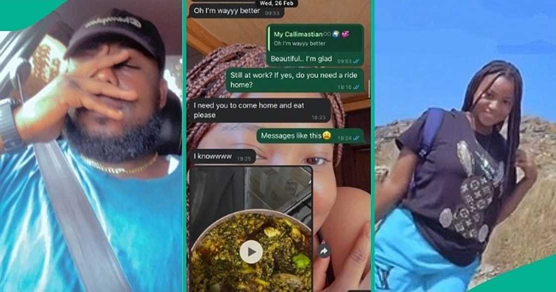 Man who had a hectic day at work shares the 'sweet' message his girlfriend sent to him. Man who had a hectic day at work shares the 'sweet' message his girlfriend sent to him.
