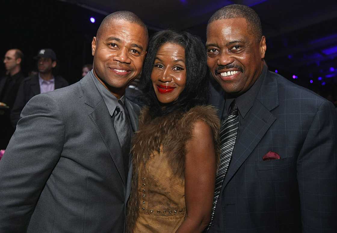 Cuba Gooding Jr., Shirley Gooding, and Cuba Gooding Sr. attend a film premiere Cuba Gooding Jr., Shirley Gooding, and Cuba Gooding Sr. attend a film premiere