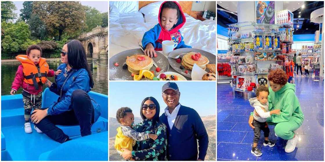 Regina Daniels and her son Munir Regina Daniels and her son Munir