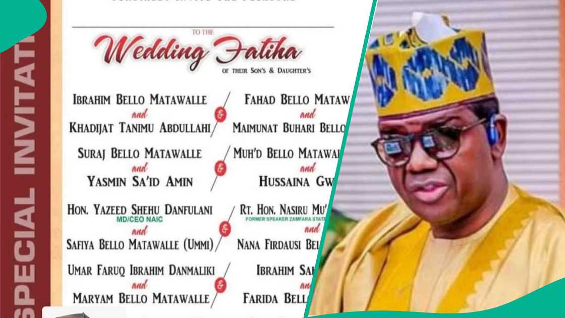 Matawalle’s nine sons, daughters to wed same day in Abuja