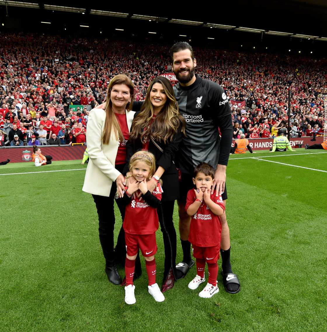 Alisson Becker with his family Alisson Becker with his family
