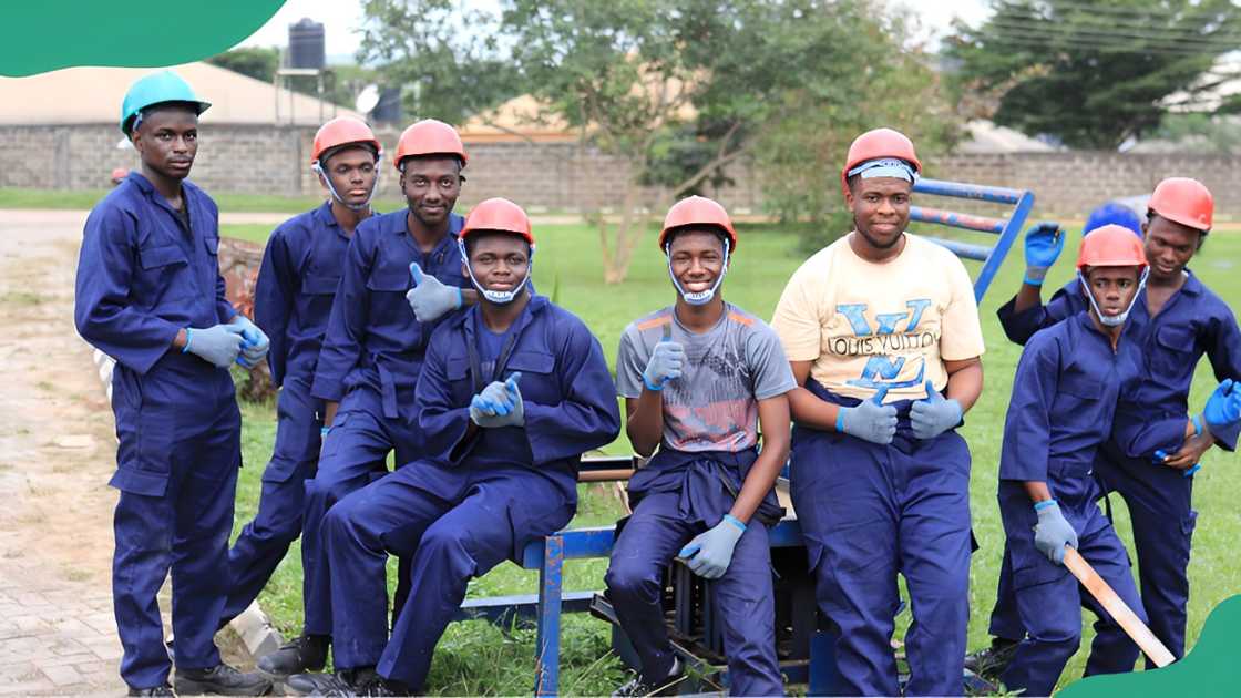 Bells University of Technology civil engineering students.