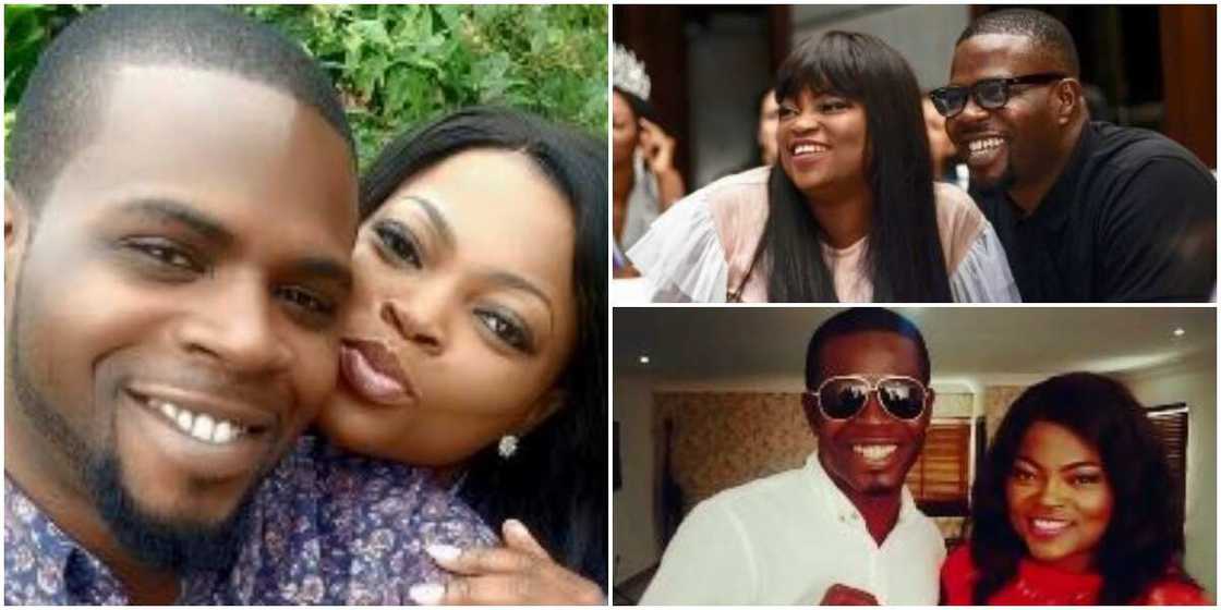 JJC Skillz and Funke Akindele. JJC Skillz and Funke Akindele.