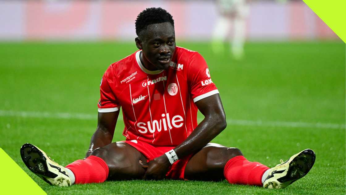 Akor Adams, Montpellier, Brest, Stade de la Mosson, France, Ligue 1, November 10. Akor Adams, Montpellier, Brest, Stade de la Mosson, France, Ligue 1, November 10.