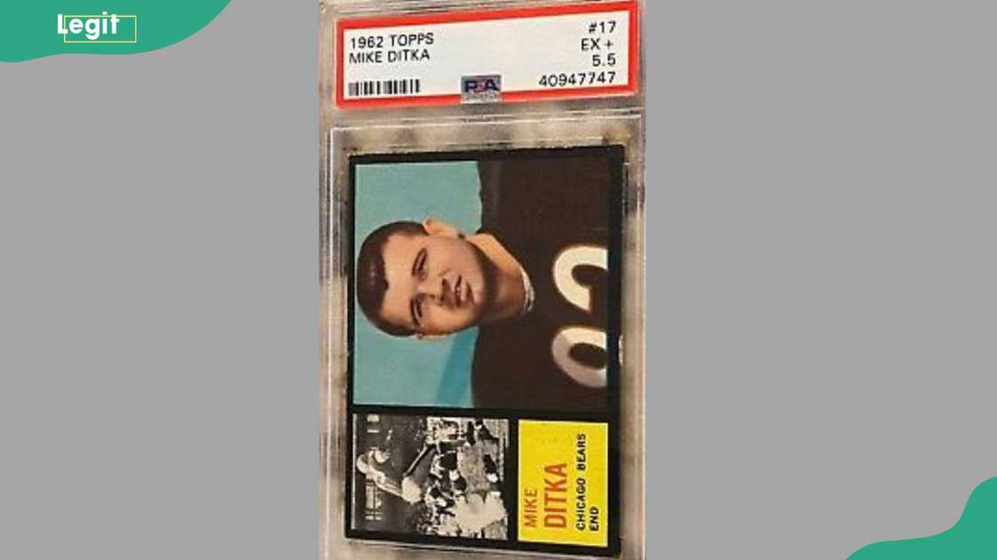 1962 Topps Mike Ditka #17 1962 Topps Mike Ditka #17