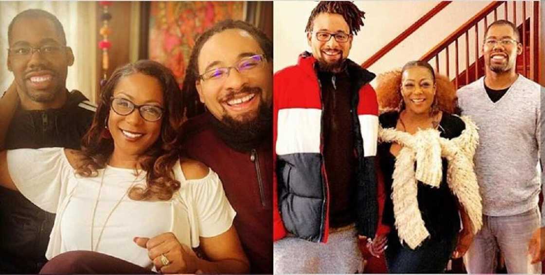 Hotunan wata mata da ta auri maza biyu kuma suke zaune gida daya Hotunan wata mata da ta auri maza biyu kuma suke zaune gida daya