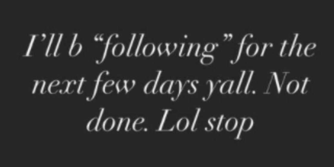 Nicki Minaj reveals she is on a following spree Nicki Minaj reveals she is on a following spree
