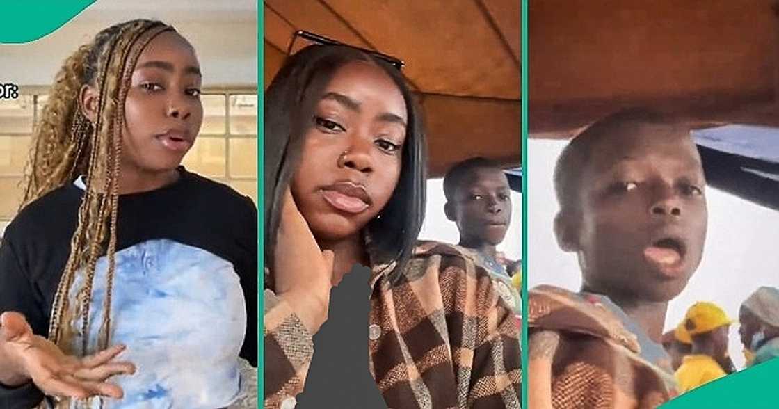 Lady shares funny clip of boy who appeared in her video