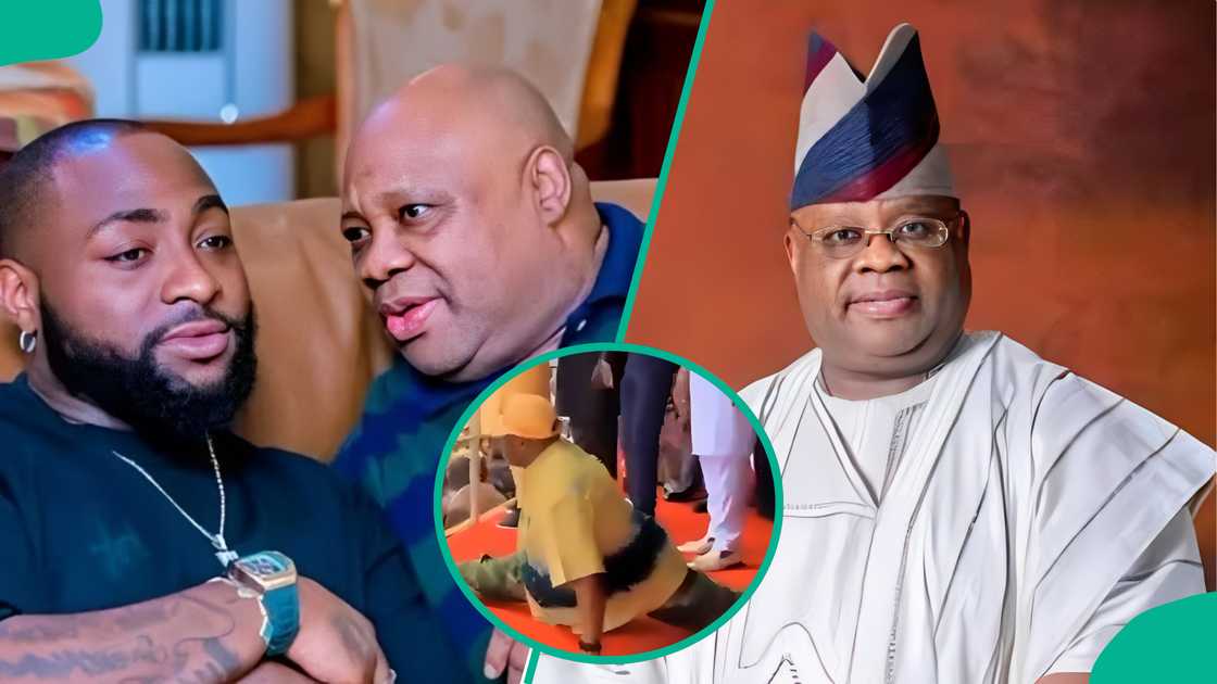 Davido uncle doing split dance at campaign ground, fans react Davido uncle doing split dance at campaign ground, fans react