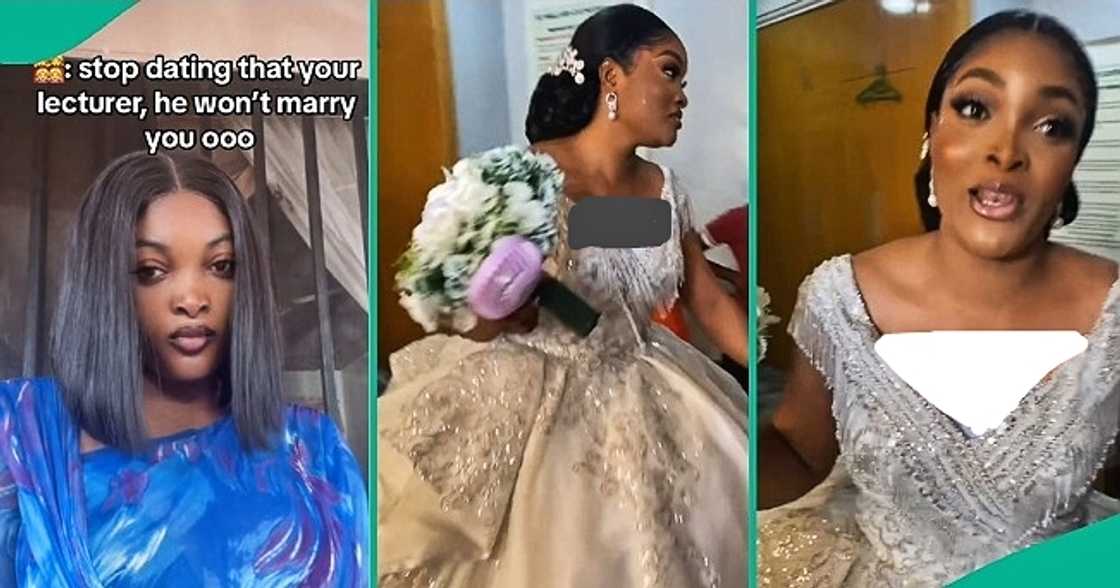 Nigerian lady ties knot with lecturer