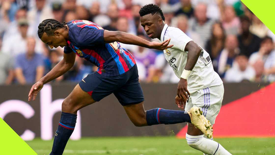 Jules Kounde will be tasked with the daunting assignment of facing Vinicius. Jules Kounde will be tasked with the daunting assignment of facing Vinicius.