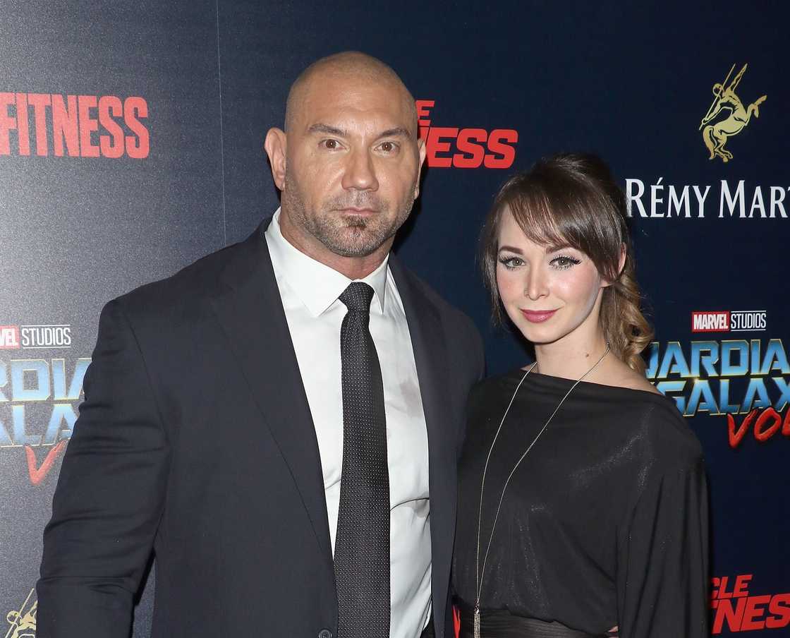 Sarah Jade and Dave Bautista