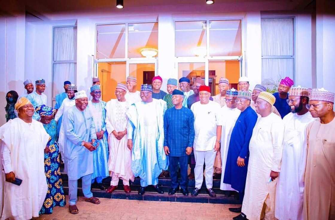 Yemi Osinbajo, Senate president, Senators, lawmakers, APC caucus, 2023 presidential election Yemi Osinbajo, Senate president, Senators, lawmakers, APC caucus, 2023 presidential election