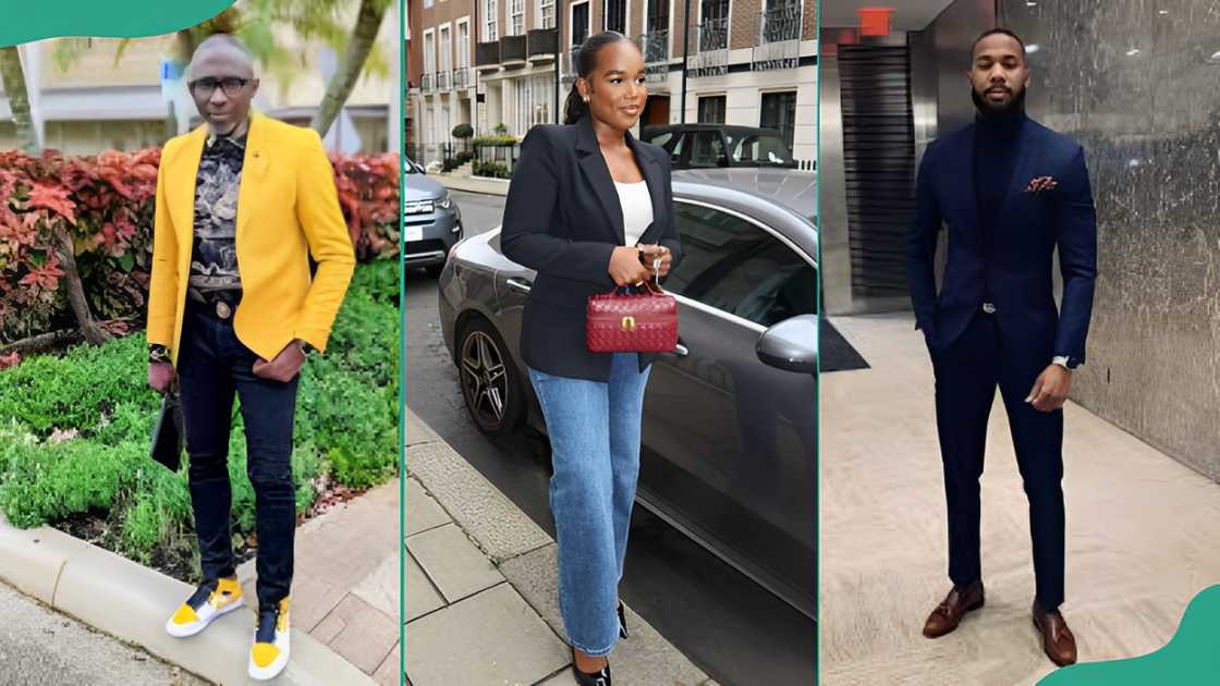 Men and women rock with a blazer and jeans Men and women rock with a blazer and jeans