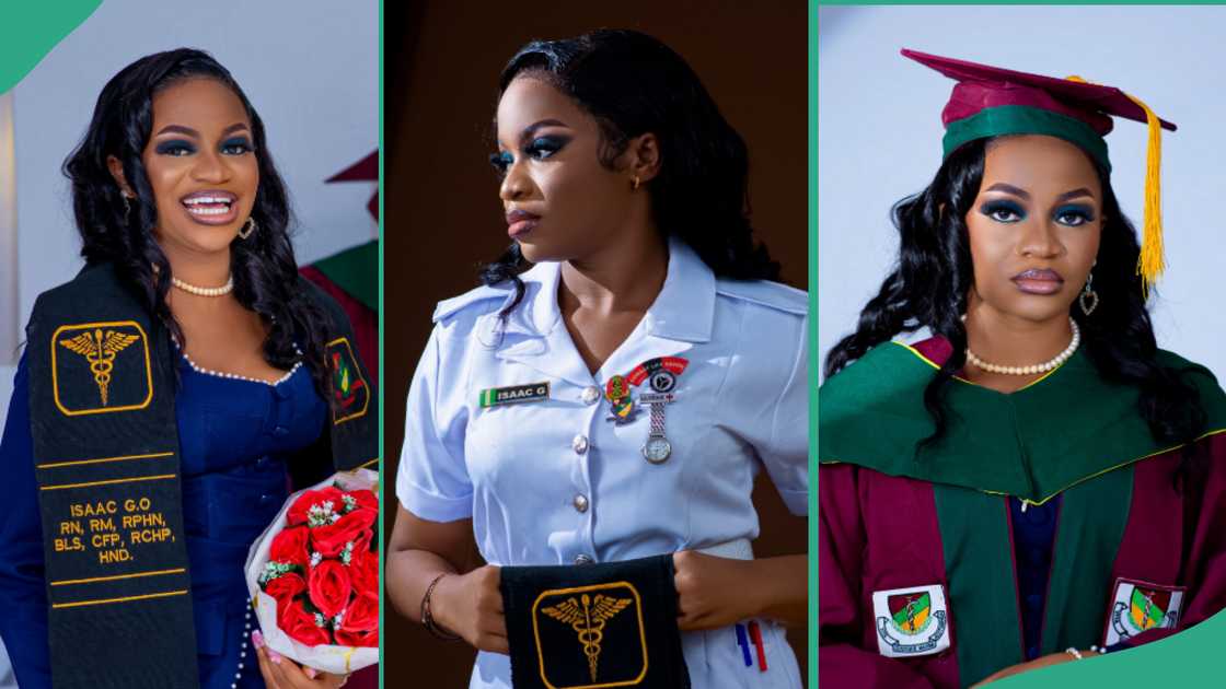 Lady graduates from Nigerian Army nursing school.