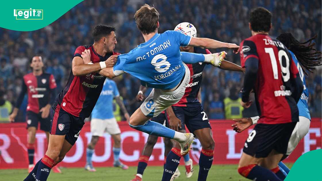 Scott McTominay, Napoli, Cagliari, Estadio Diego Armando Maradona, Naples, Italy, Serie A. Scott McTominay, Napoli, Cagliari, Estadio Diego Armando Maradona, Naples, Italy, Serie A.