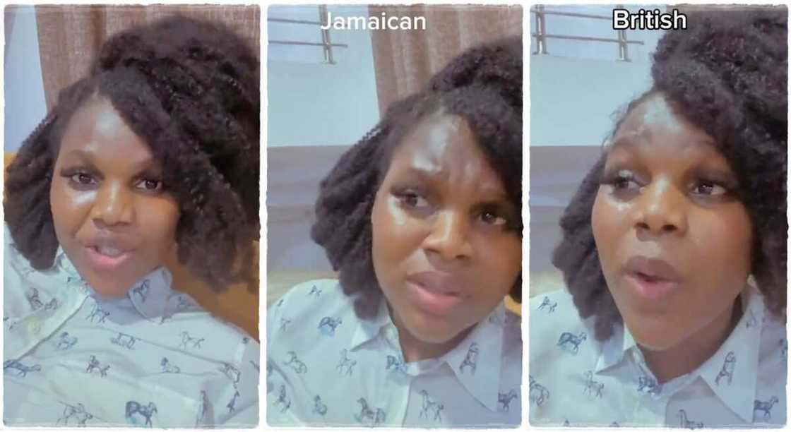 Lady with good English accent. Lady with good English accent.