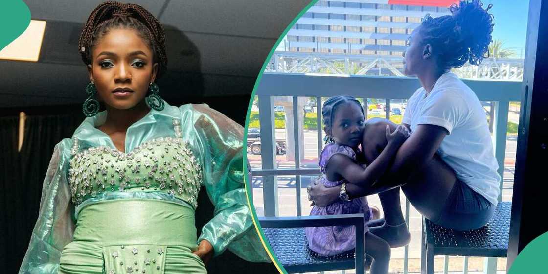 Singer Simi, Simi's daughter. Singer Simi, Simi's daughter.