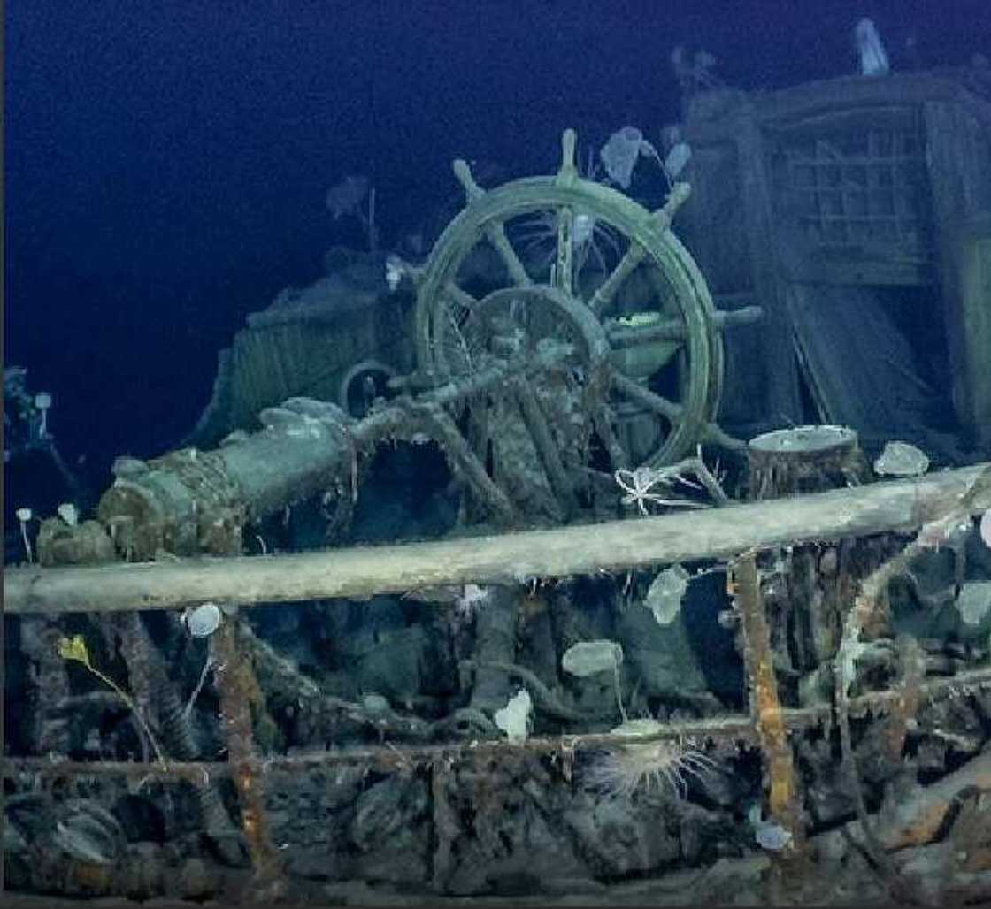 Wreckage of Ship Endurance was found at the bottom of the Weddell Sea 107 years after it sank. Wreckage of Ship Endurance was found at the bottom of the Weddell Sea 107 years after it sank.
