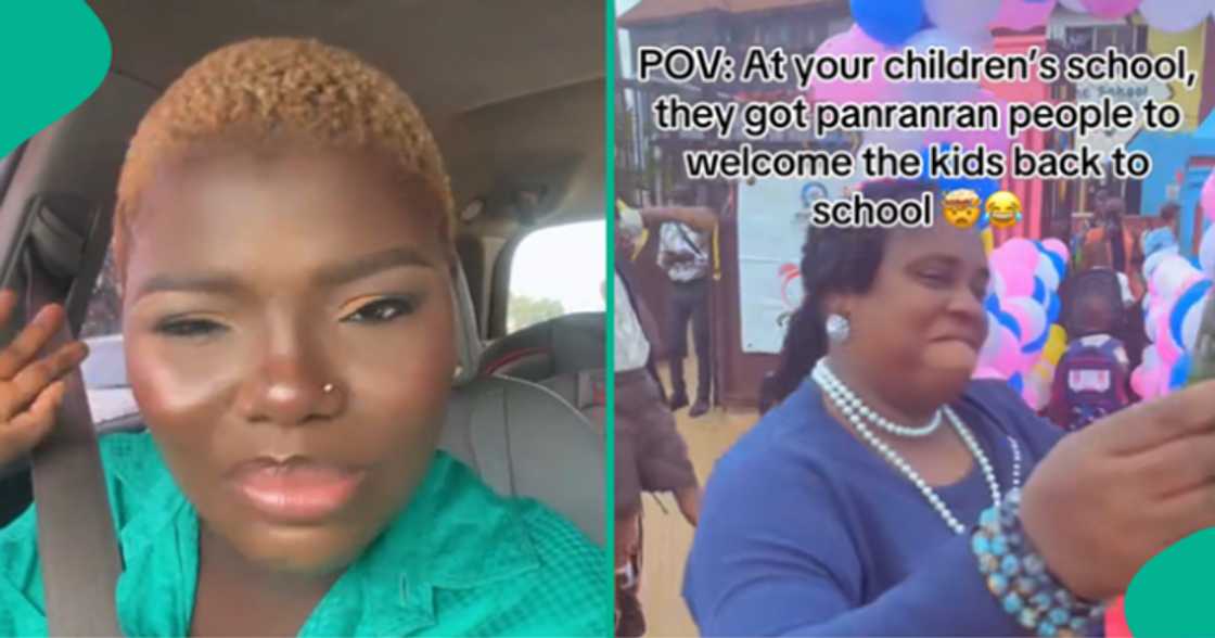 Nigerian school welcomes back pupils and teachers in special way.