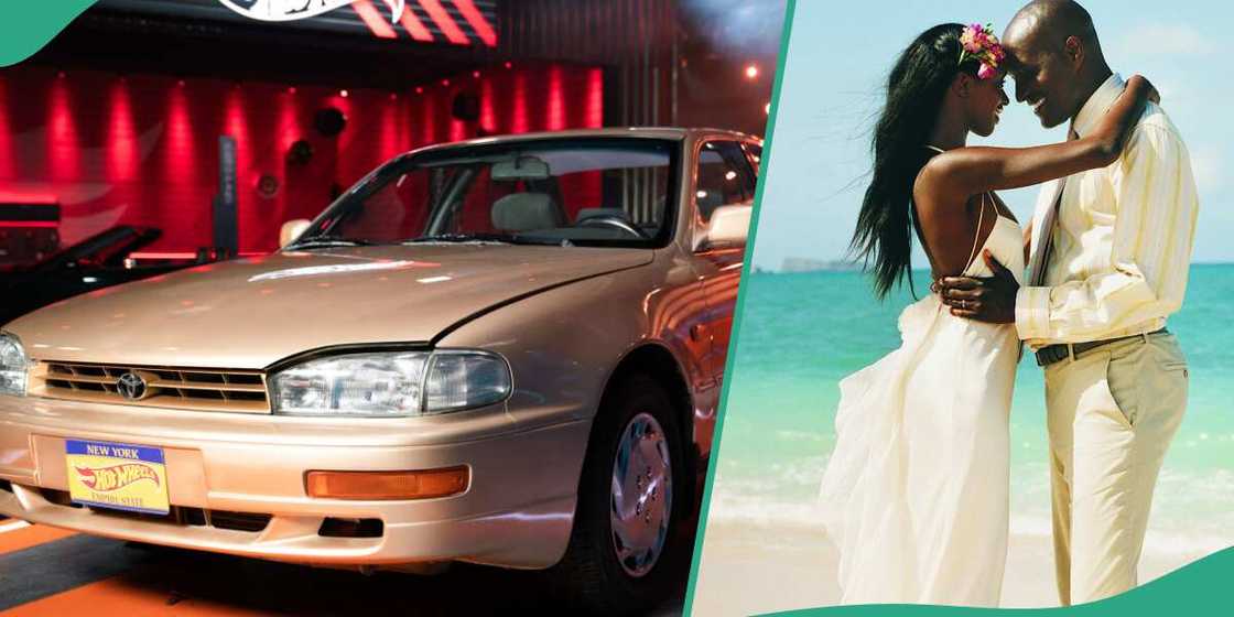 Nigerian bride gets brand new car Nigerian bride gets brand new car