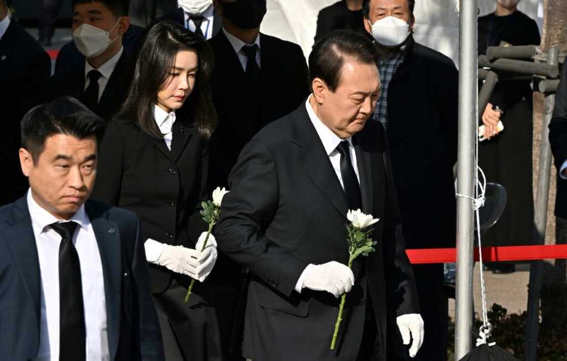 President Yoon Suk-yeol opened a memorial for the 154 people killed in a crowd surge at Halloween celebrations President Yoon Suk-yeol opened a memorial for the 154 people killed in a crowd surge at Halloween celebrations