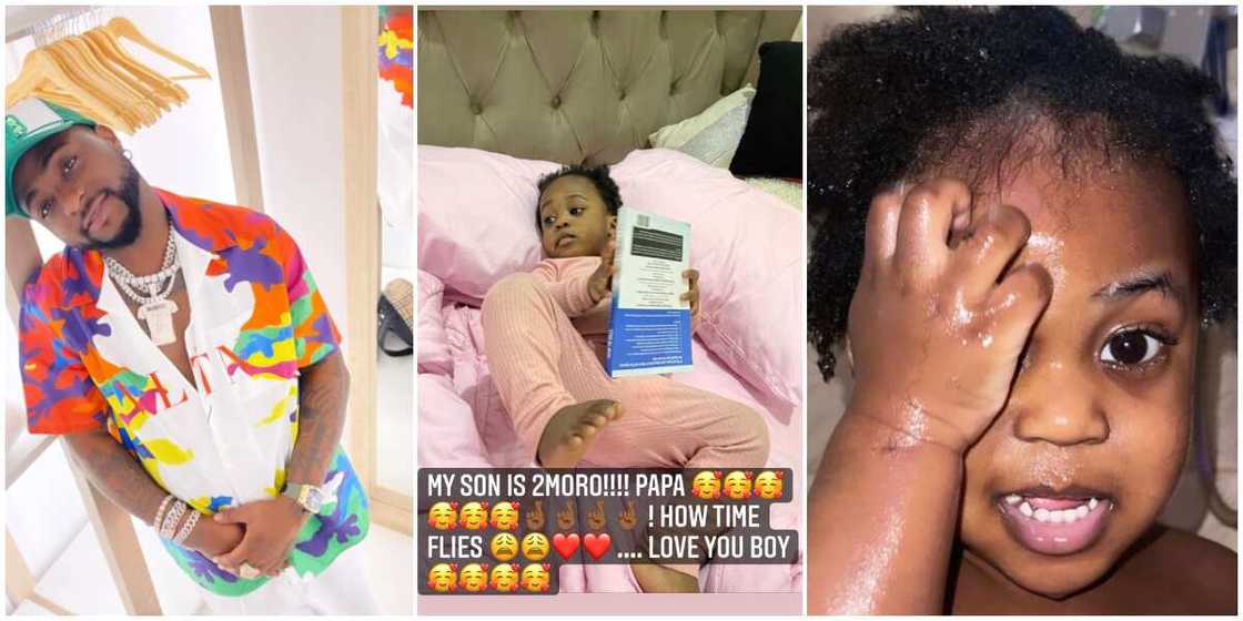 Davido shares rare shower-time photo of son Ifeanyi hours to his 2nd birthday Davido shares rare shower-time photo of son Ifeanyi hours to his 2nd birthday