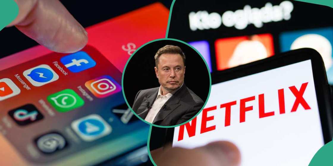 Facebook, Netflix, Twitter Facebook, Netflix, Twitter