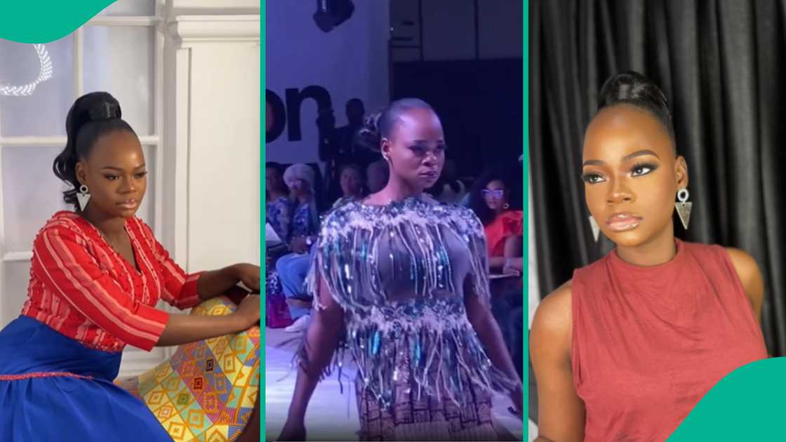 New video of Olajumoke Orisaguna walking on runway trends.