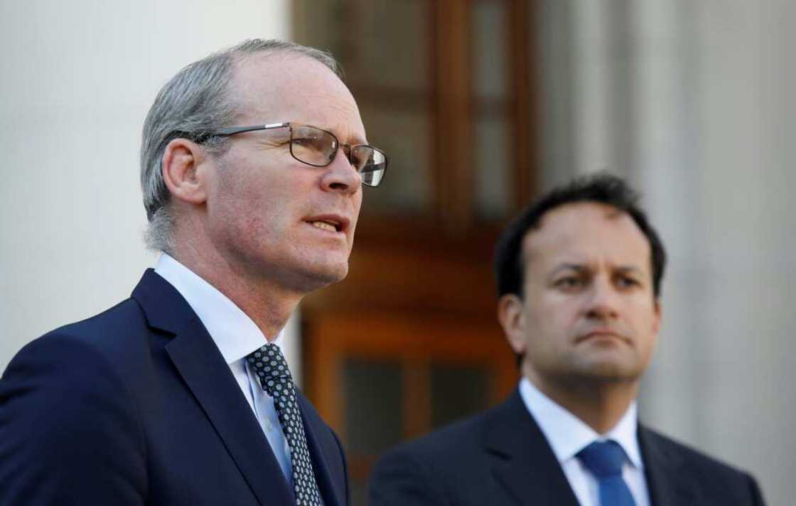 Ireland's foreign minister Simon Coveney and deputy prime minister Leo Varadkar were positive about the chance of resolving a post-Brexit trade dispute with the UK over Northern Ireland
