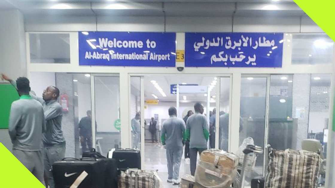 Al Abraq International Airport where the Super Eagles of Nigeria were held hostage for about 16 hours.