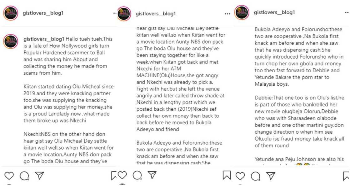 Gistlover's Blog makes claims. Gistlover's Blog makes claims.