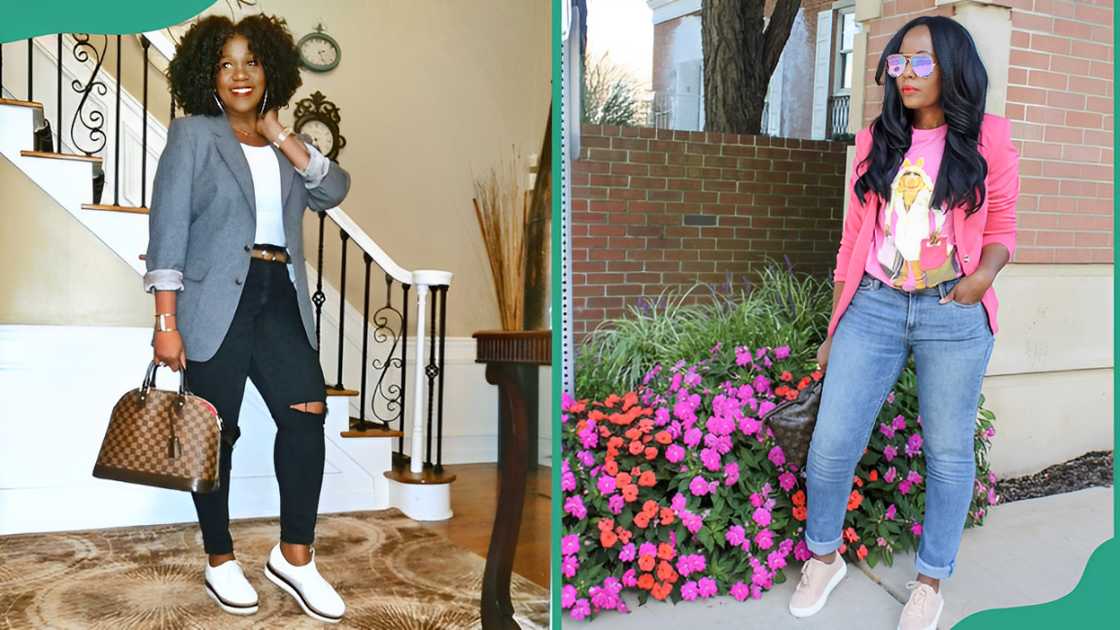Blazer with jeans for ladies