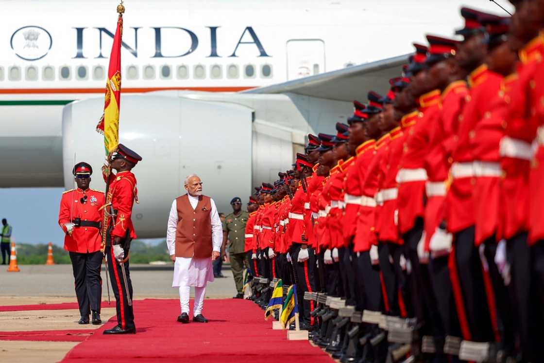 This was the first visit to the west African nation by an Indian leader in three decades This was the first visit to the west African nation by an Indian leader in three decades