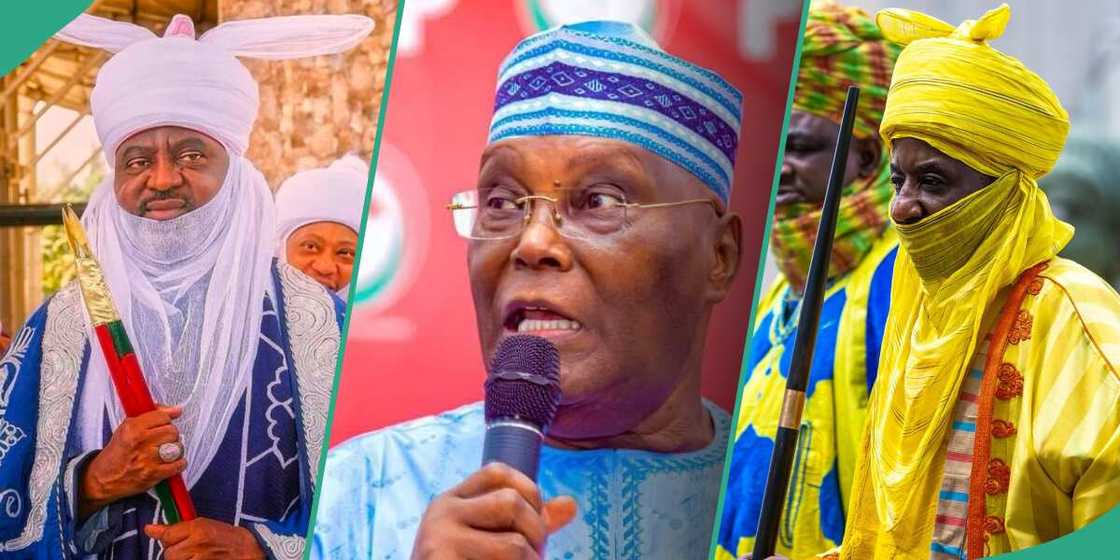 Atiku Abubakar, the former vice president, has condemned the act of deploying the military in the royal tussle happening in Kano between Muhammadu Sanusi II and Aminu Ado Bayero, the reinstated and deposed Emir of Kano Atiku Abubakar, the former vice president, has condemned the act of deploying the military in the royal tussle happening in Kano between Muhammadu Sanusi II and Aminu Ado Bayero, the reinstated and deposed Emir of Kano