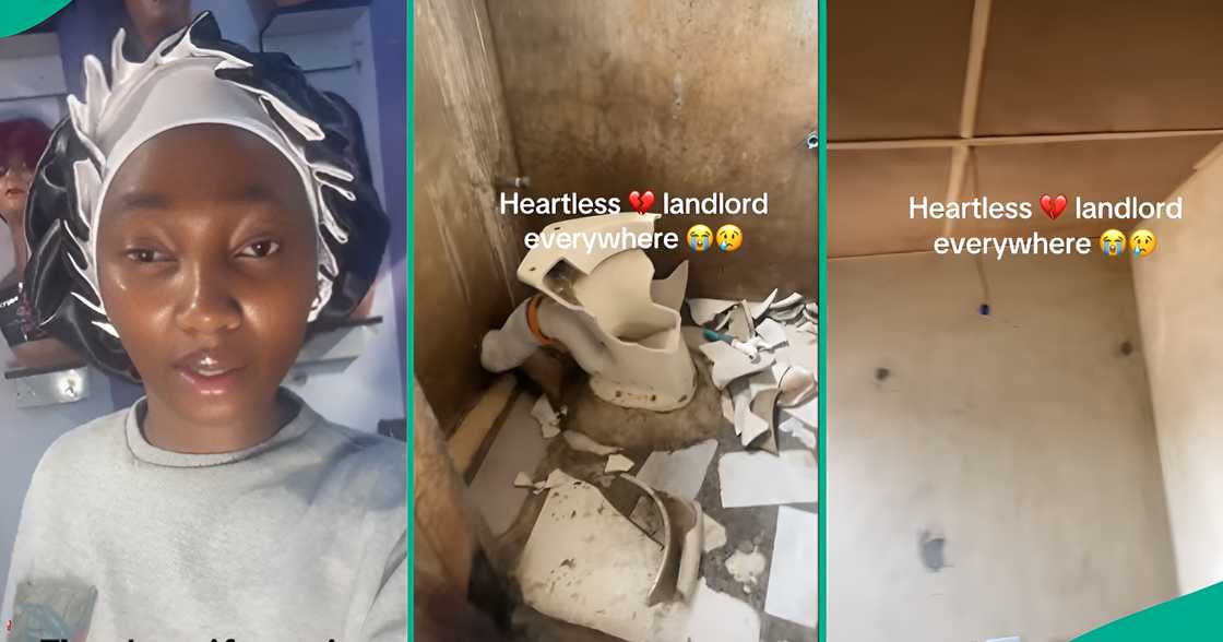 In a viral TikTok video, a Nigerian lady shares why she destroyed her apartment after the landlord sent her packing In a viral TikTok video, a Nigerian lady shares why she destroyed her apartment after the landlord sent her packing
