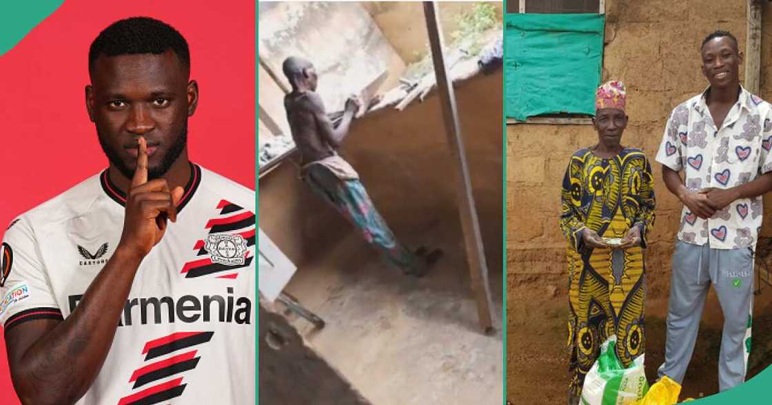 Tears of joy as Victor Boniface gifts viral elderly carpenter N1.5 million Tears of joy as Victor Boniface gifts viral elderly carpenter N1.5 million