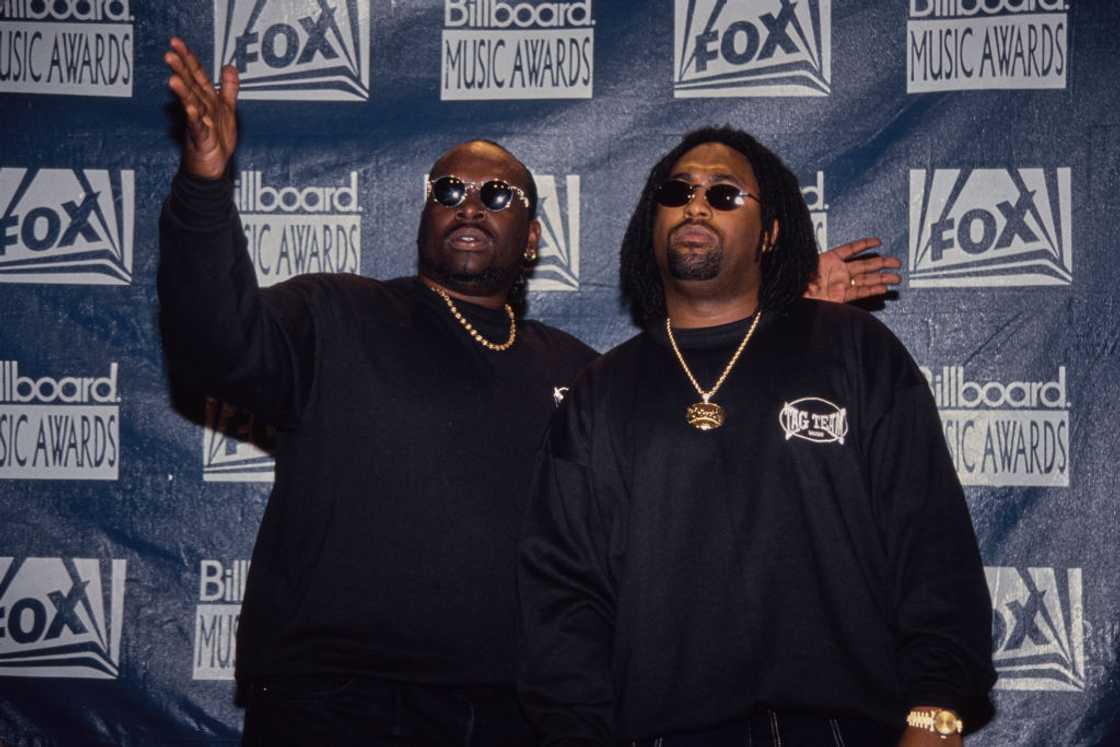 American hip hop duo Tag Team in the 4th Billboard Music Awards press room