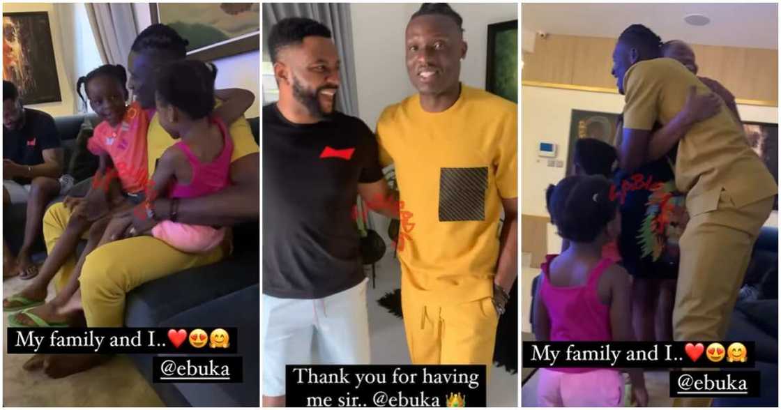 Photos of BBNaija star Chizzy and Ebuka's family