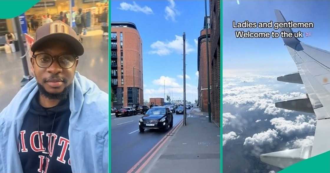 Nigerian man relocates to UK after desiring it for a long time. Nigerian man relocates to UK after desiring it for a long time.