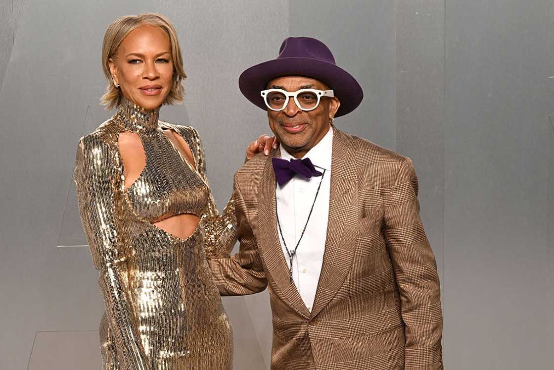 Tonya Lewis Lee and Spike Lee in Los Angeles, California.
