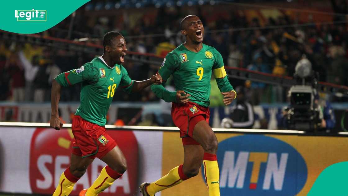 Samuel Eto'o, Eyong Enoh, 2010 FIFA World Cup, Cameroon, Denmark, South Africa.