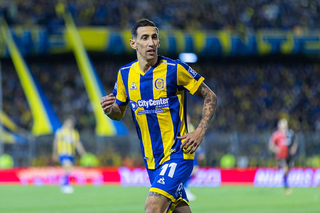Ángel Di María in action for Rosario Central Ángel Di María in action for Rosario Central