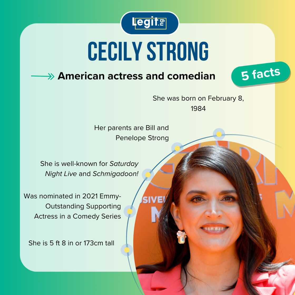 Cecily Strong's bio Cecily Strong's bio